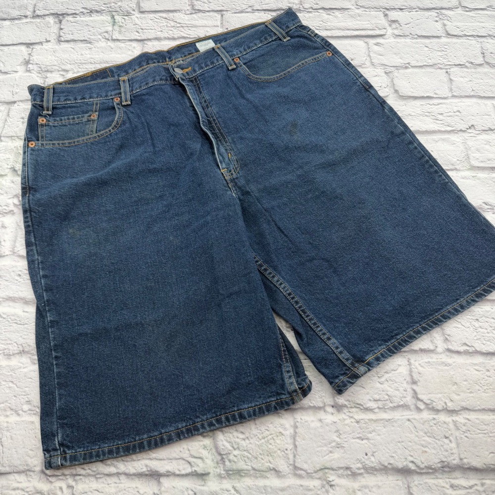 Levis 550 Relaxed Fit Denim Shorts Mens 40 Blue Cotton Jean Shorts